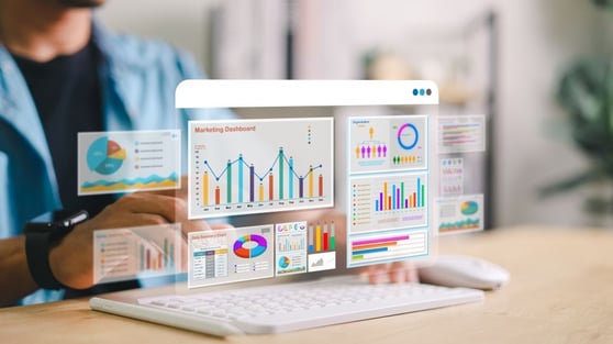 Concept of business analytics and strategic planning.